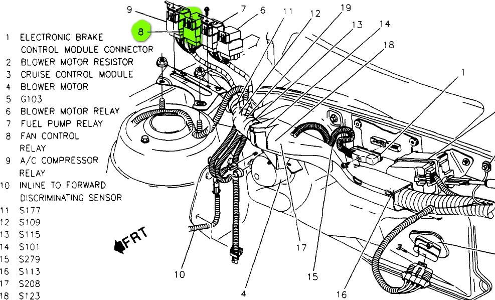 Diagram 1996 Chevy Cavalier Fan Diagram