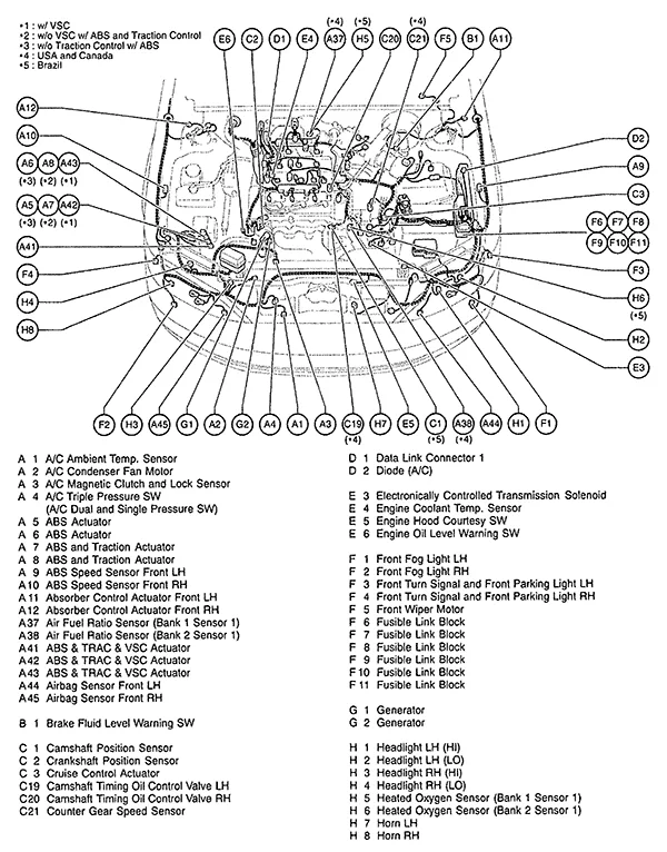 Diagram 1996 Lexus Es30Engine Diagram
