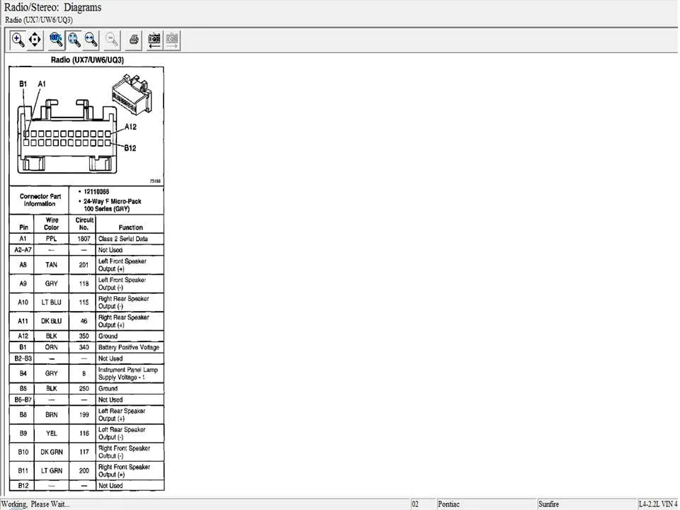 Diagram 1996 Pontiac Radio Wiring Diagram Schematic