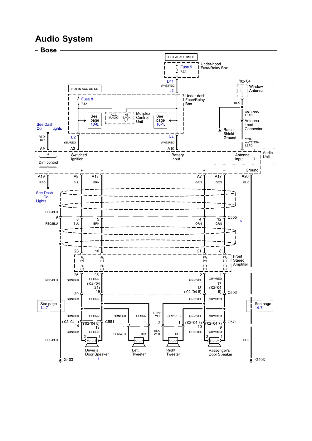 Diagram 1997 Acura Cl Radio Wire Diagram