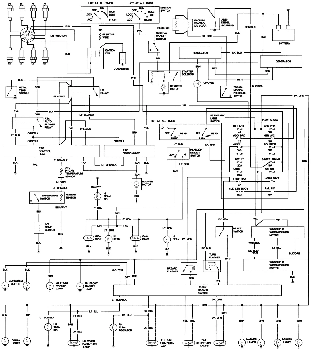 Diagram 1997 Cadillac Deville Wiring Diagram Colors