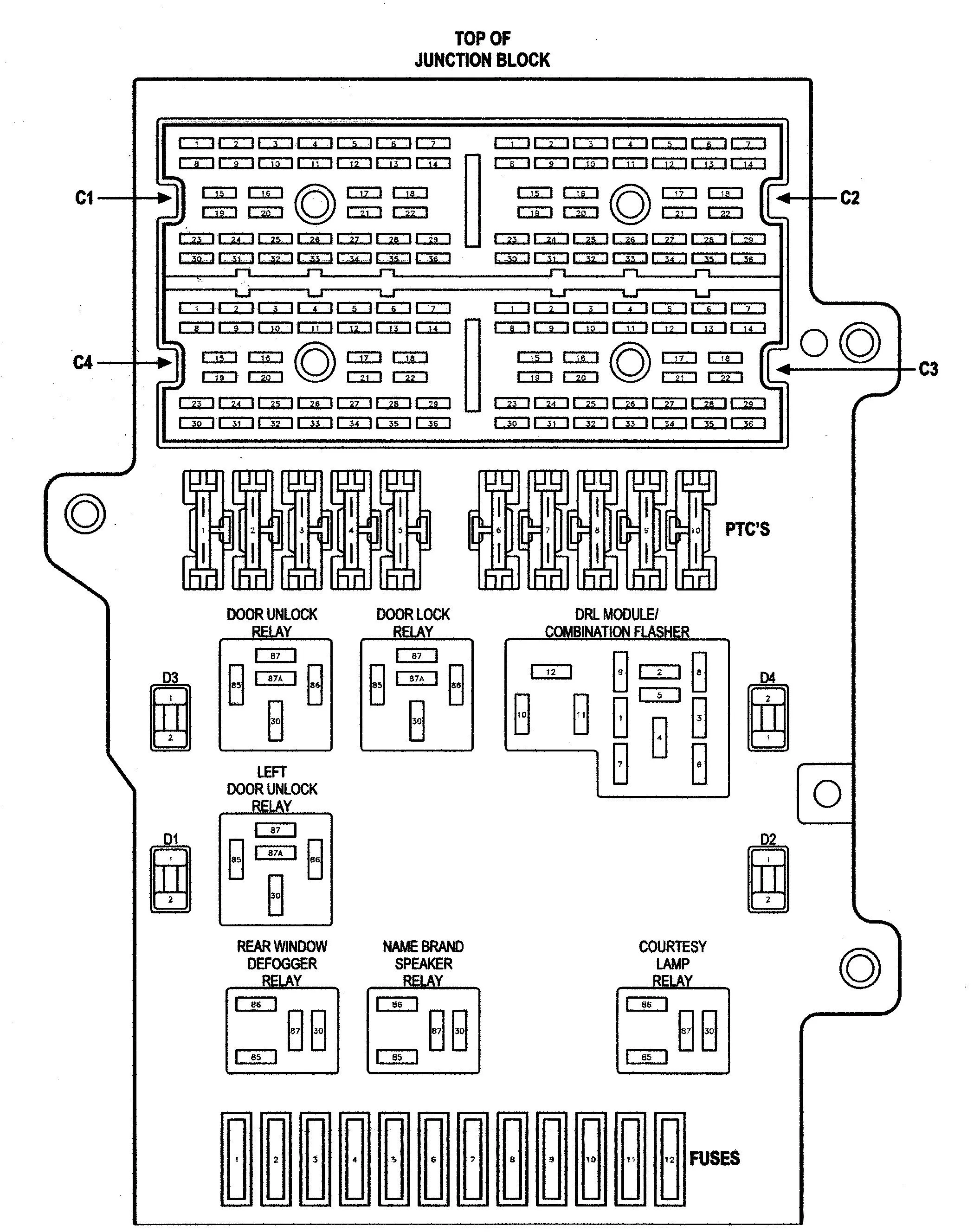 Diagram 1997 Chrysler Town Amp Country Fuse Box Diagram
