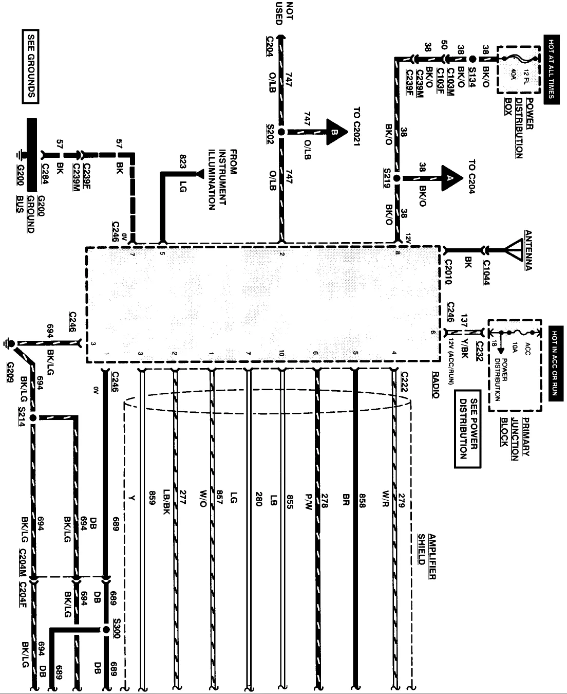 Diagram 1997 Ford Thunderbird Stereo Wiring Diagram