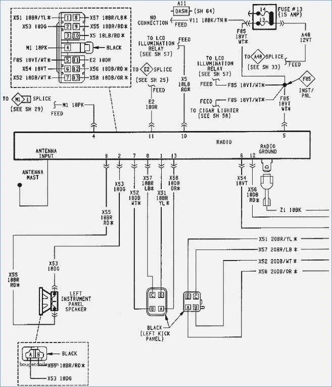 Diagram 1997 Grand Cherokee Stereo Wiring Diagram