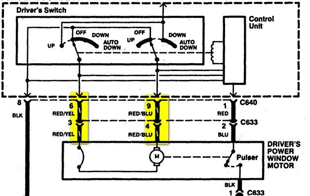 Diagram 1997 Honda Accord Power Window Wiring Diagram