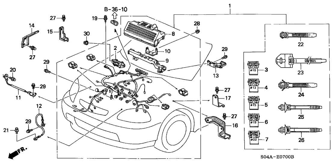 Diagram 1997 Honda Civic Door Wiring Harness Diagram