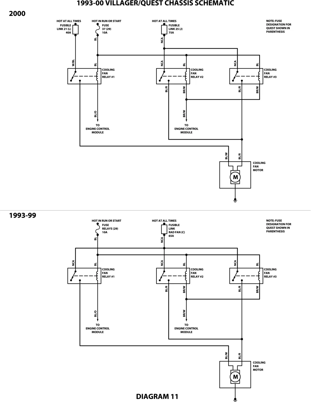 Diagram 1997 Mercury Villager Wiring Diagrams