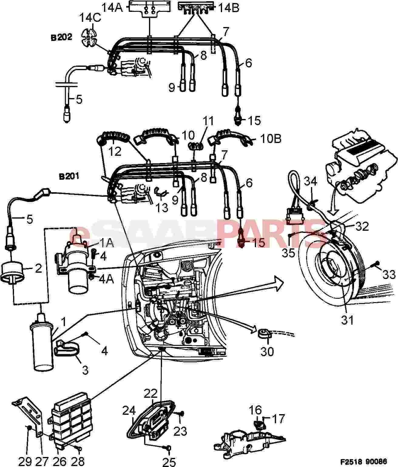 Diagram 1997 Saab 900S Ignition Wiring Diagrams