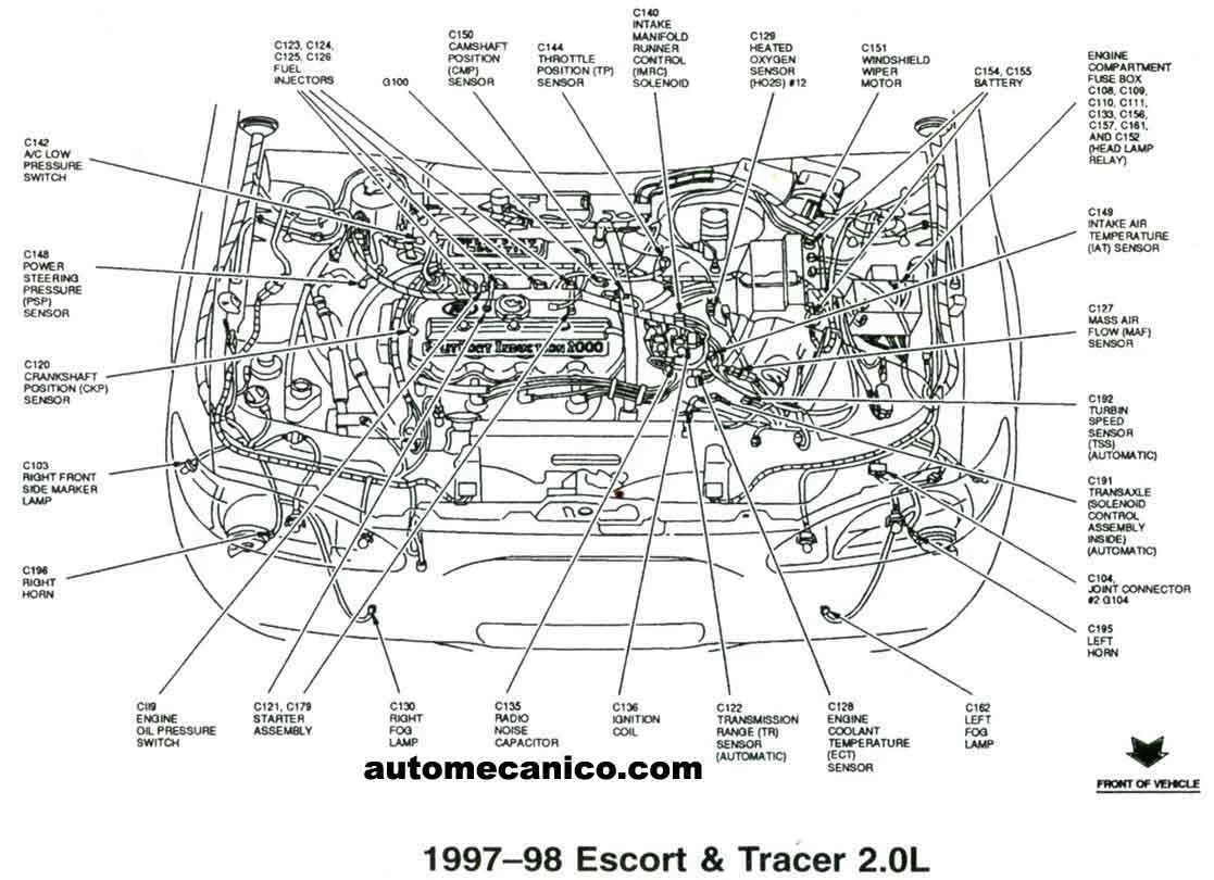 Diagram 1998 Ford Escort Se Engine Diagram
