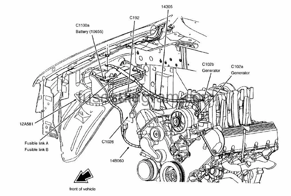 Diagram 1998 Ford Expedition Engine Firewall Diagram