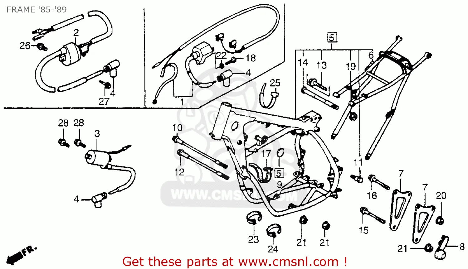 Diagram 1998 Honda Cr 250 Wire Harness Diagram
