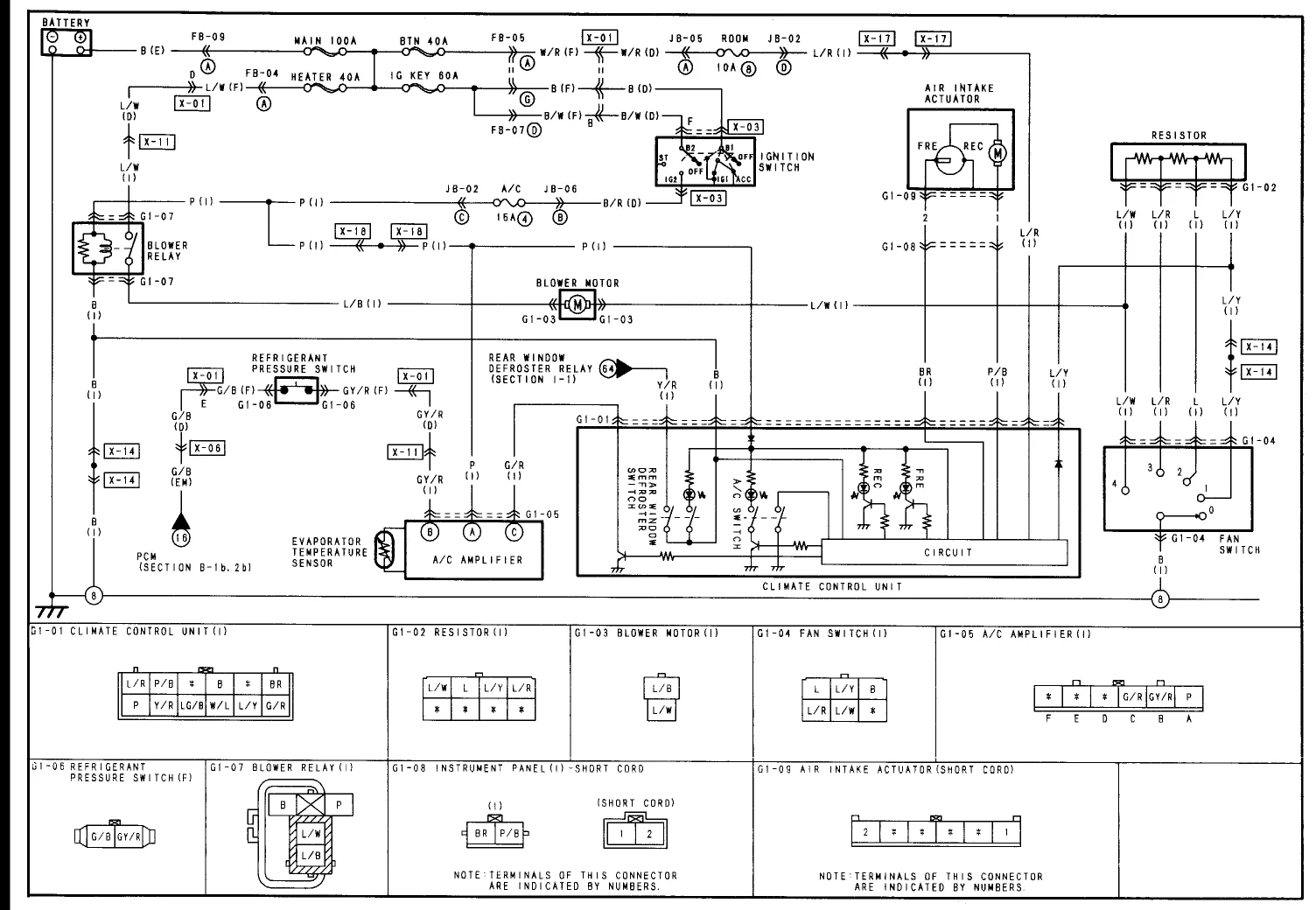 Diagram 1998 Mazda Protege Wiring Diagram Original