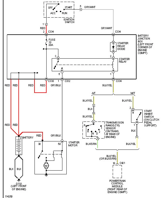 Diagram 1998 Mercury Mountaineer Radio Wiring Diagram