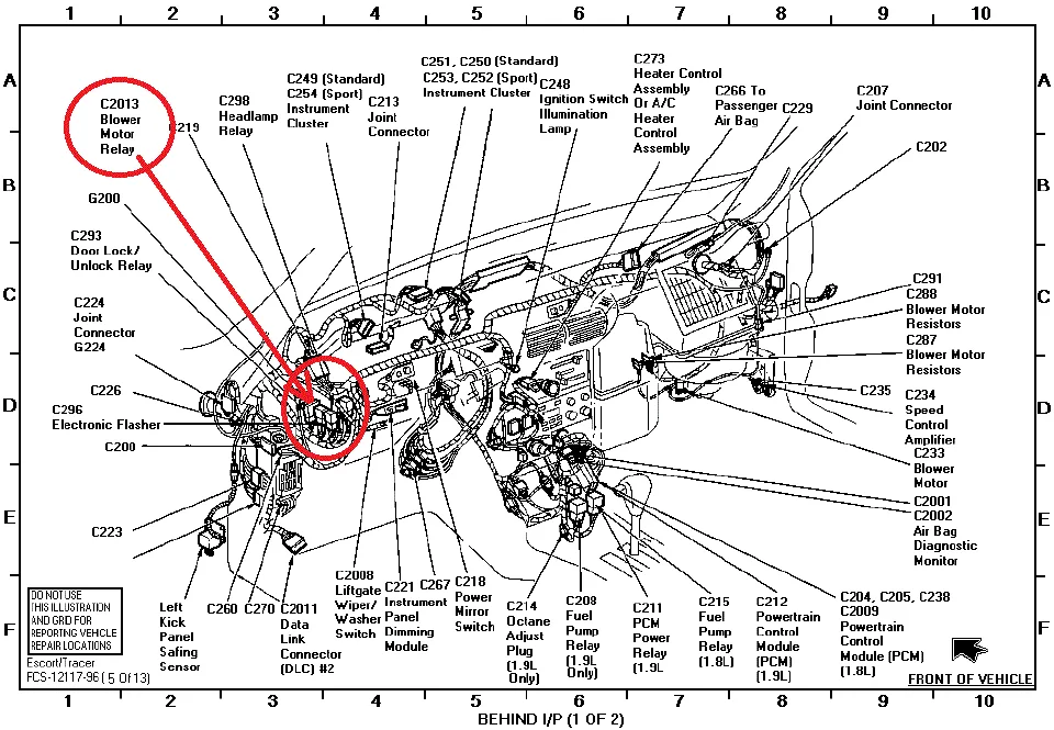 Diagram 1998 Mercury Tracer Engine Diagram