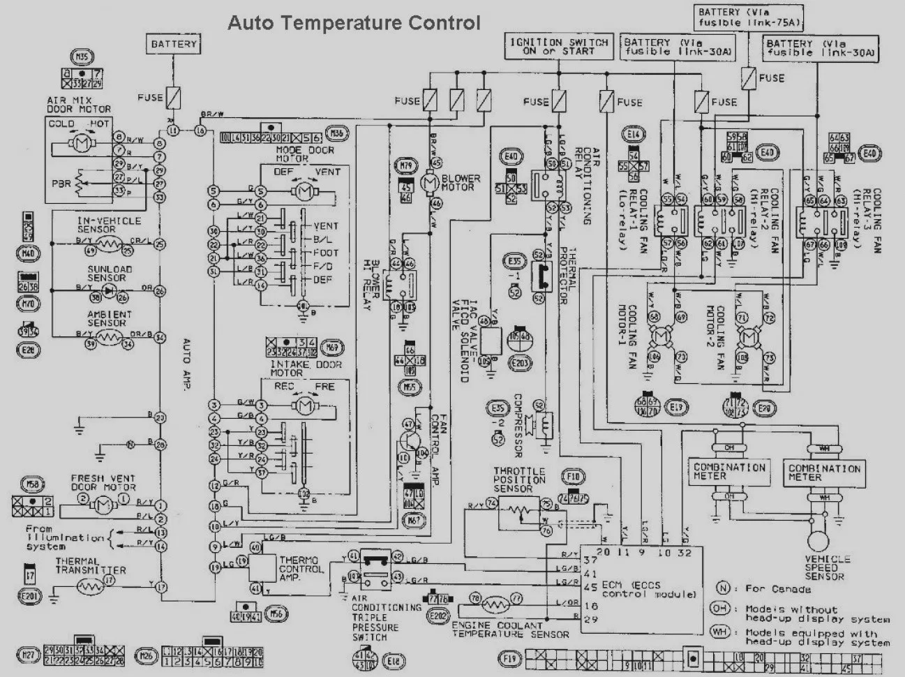 Diagram 1998 Nissan Maxima Wiring Diagram Electrical System