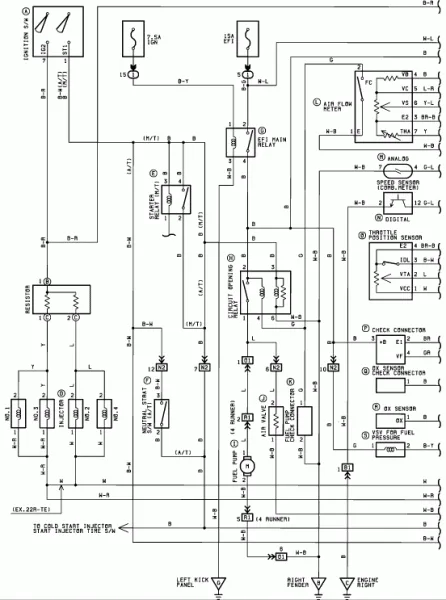 Diagram 1998 Toyota Pickup Blower Motor Wiring Diagram