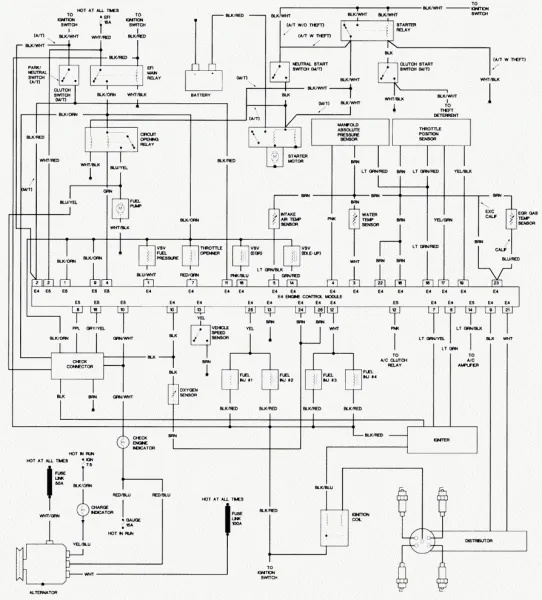 Diagram 1998 Toyota Pickup Blower Motor Wiring Diagram