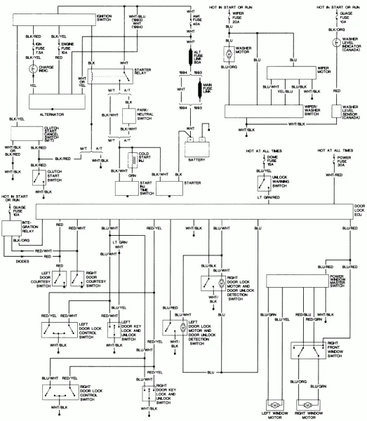 Diagram 1998 Toyota Pickup Blower Motor Wiring Diagram