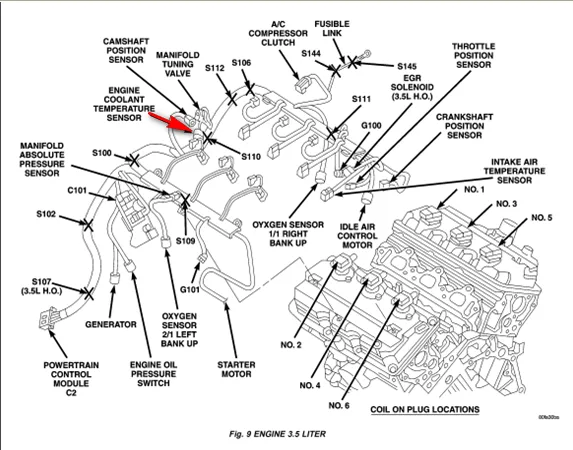 Diagram 1999 Chrysler Concorde 2 7 Engine Diagram