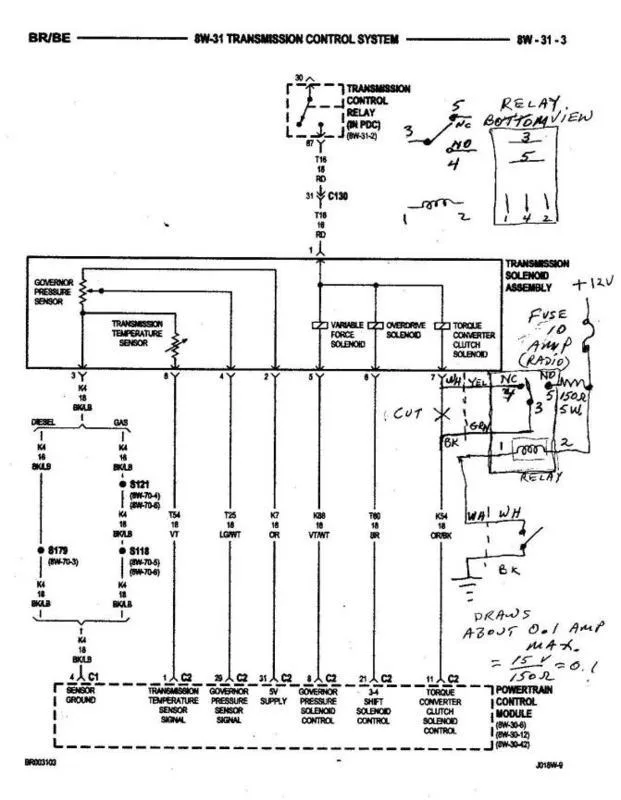 Diagram 1999 Dodge 47Re Transmission Diagram