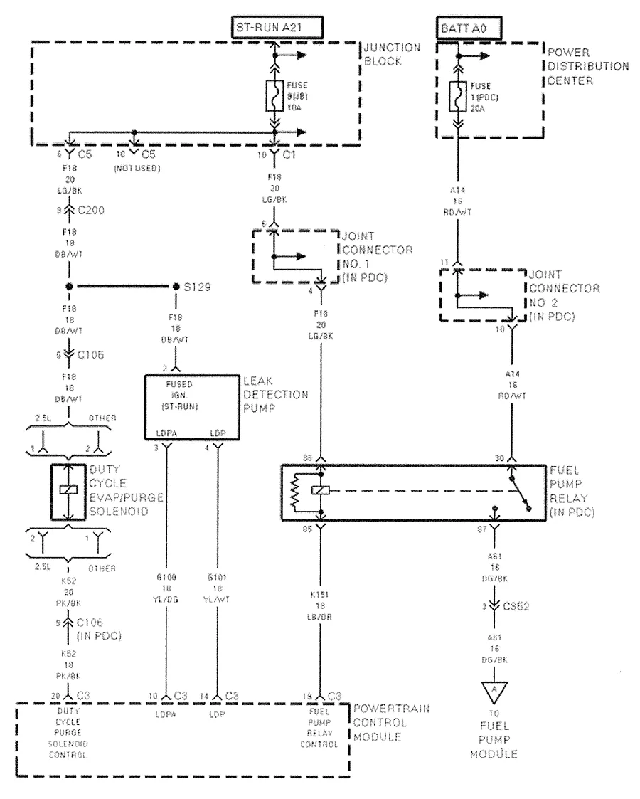 Diagram 1999 Dodge Fuel Pump Wiring Diagram