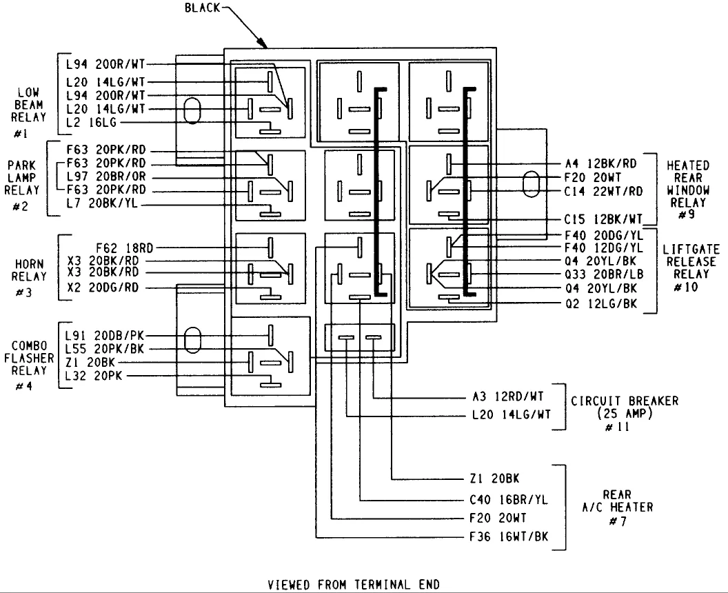 Diagram 1999 Dodge Grand Caravan Headlight Wiring Diagram