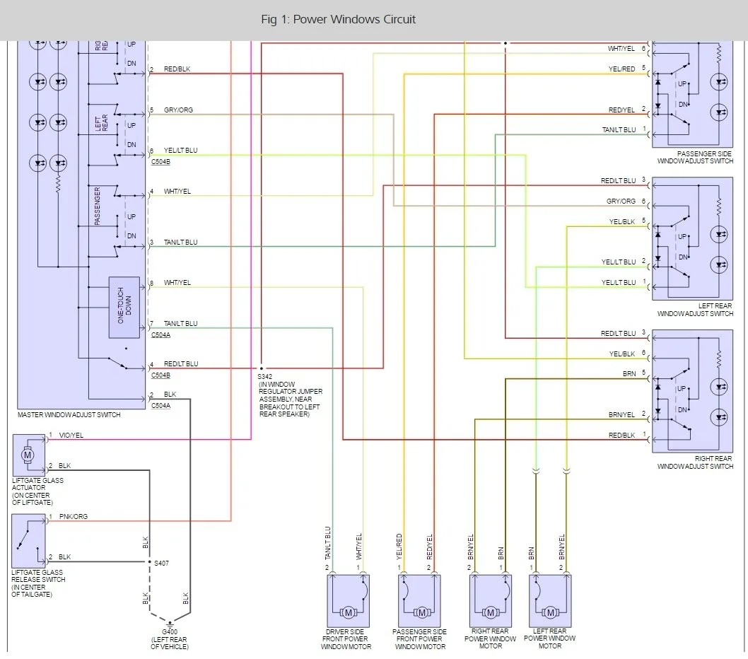 Diagram 1999 Ford Explorer Mercury Mountaineer Wiring Diagram Original
