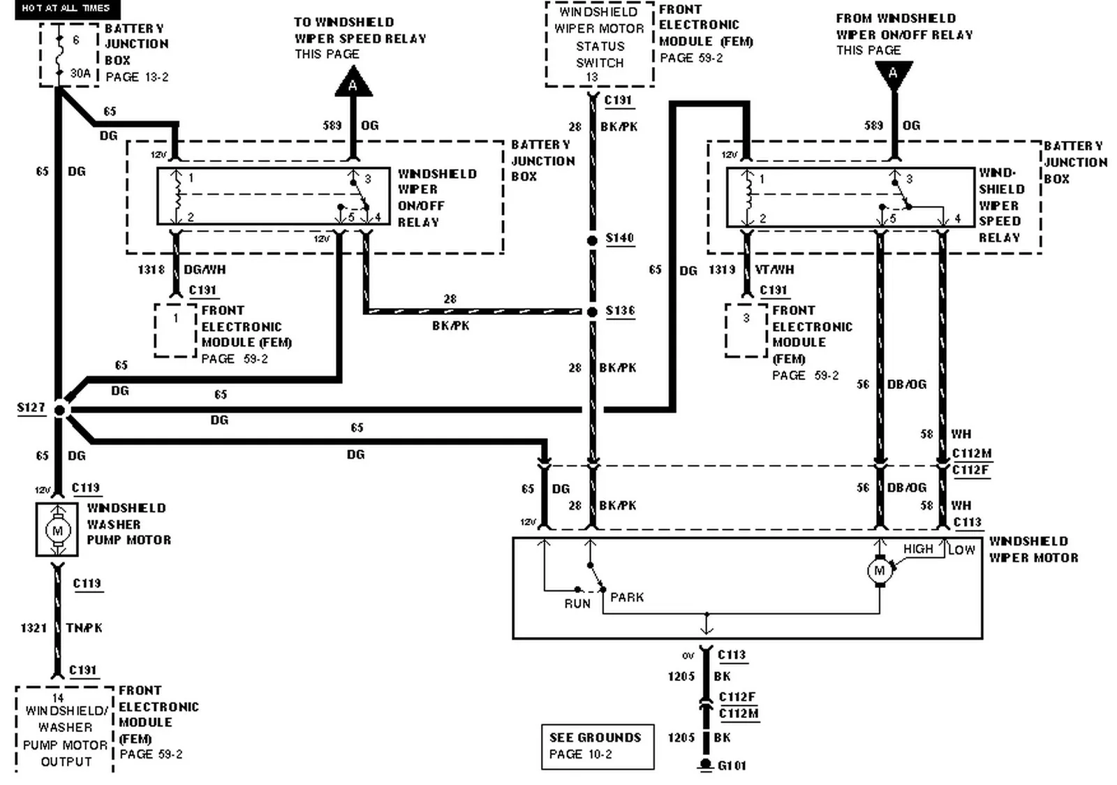 Diagram 1999 Ford Windstar Wiring Diagram Original