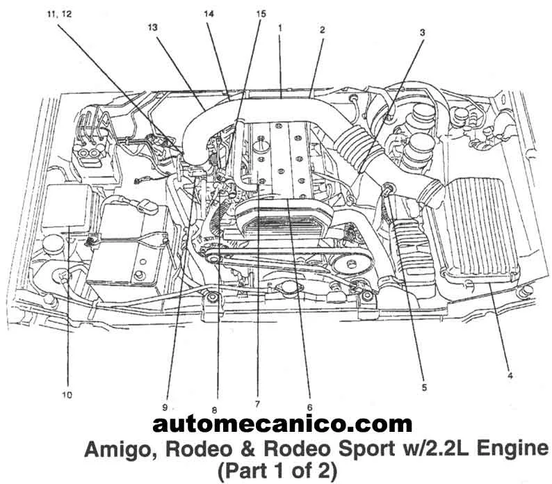 Diagram 1999 Isuzu Amigo Engine Diagram