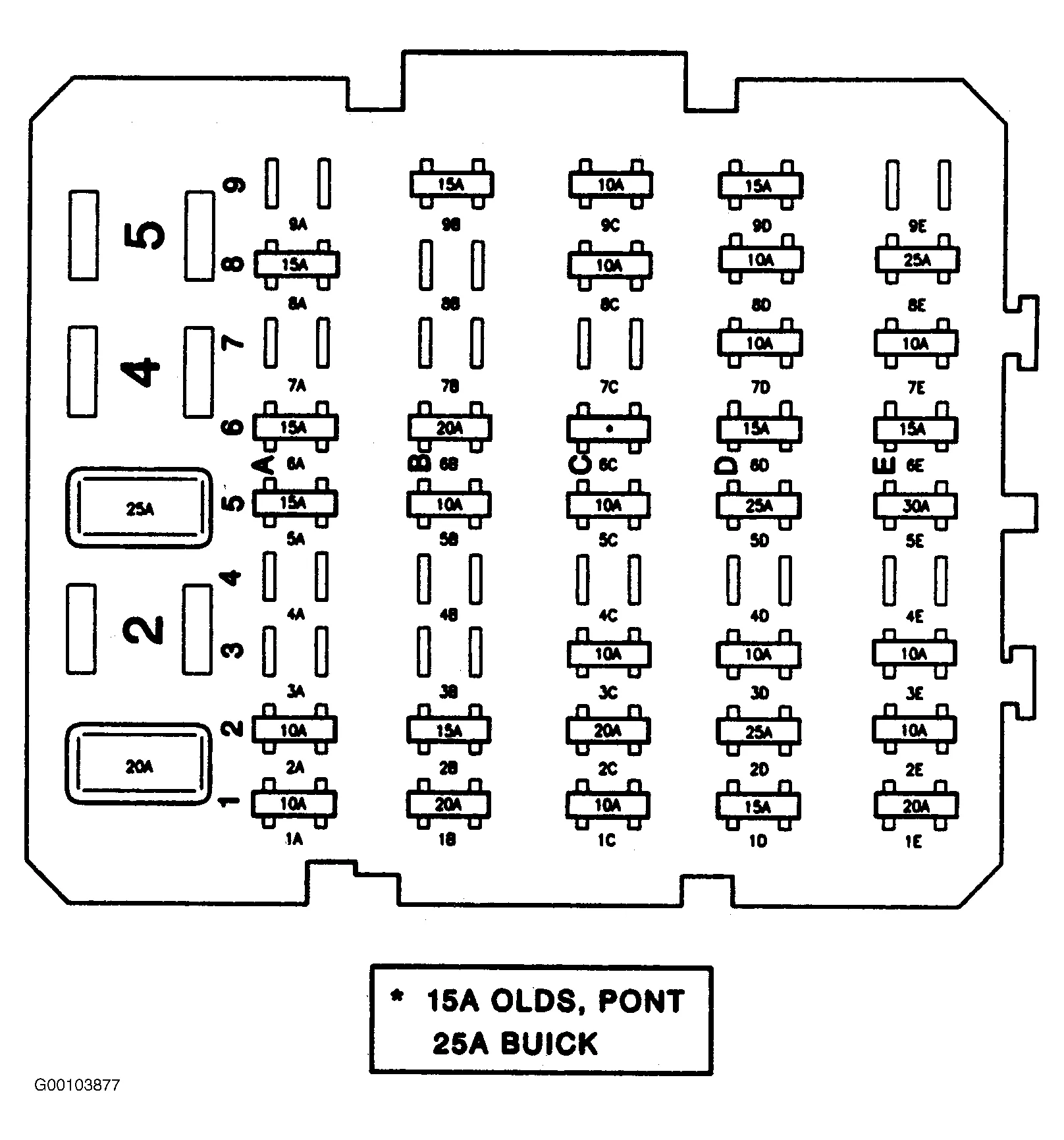 Diagram 1999 Oldsmobile 88 Fuse Box Diagram