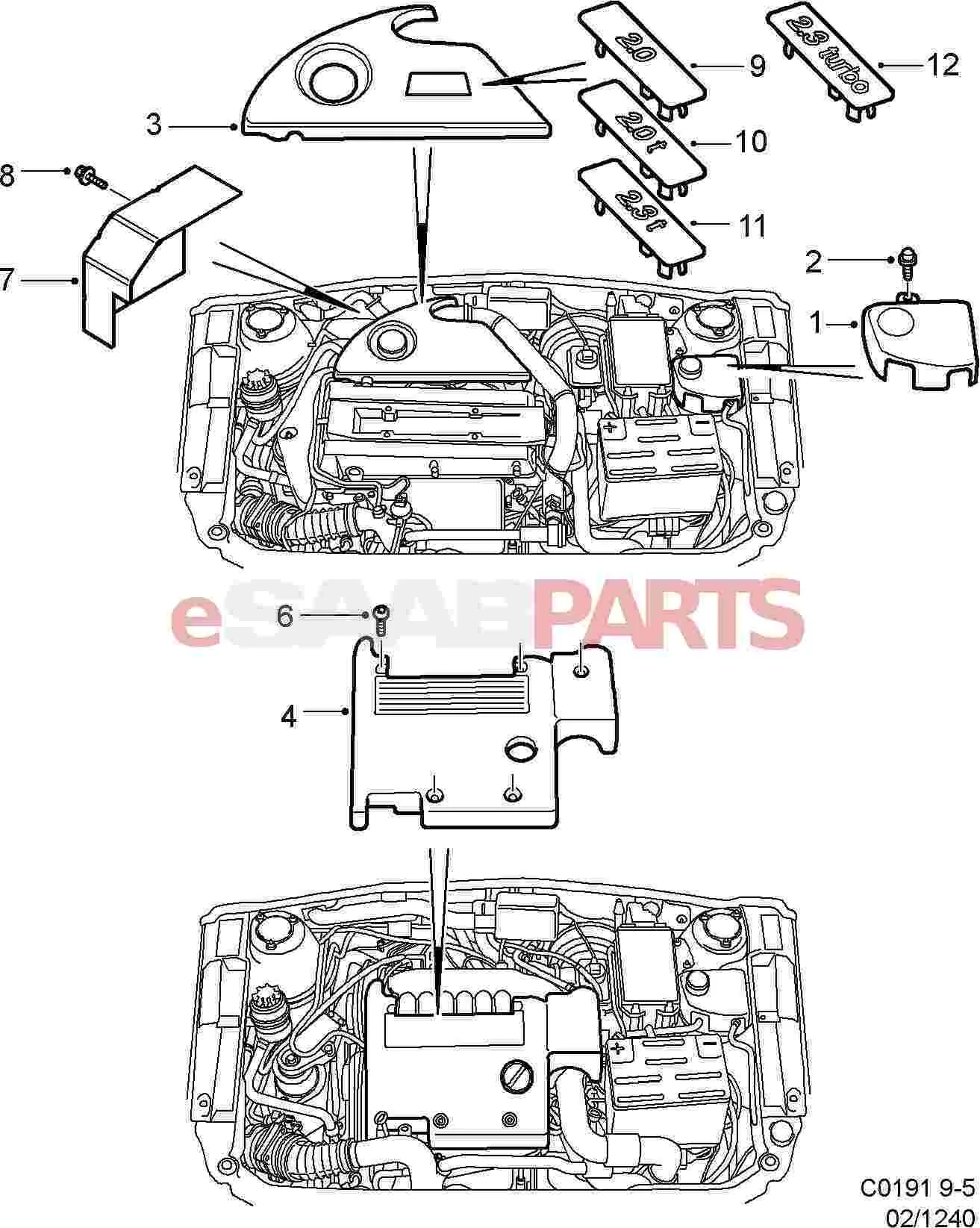 Diagram 1999 Saab 9 3 Engine Diagram