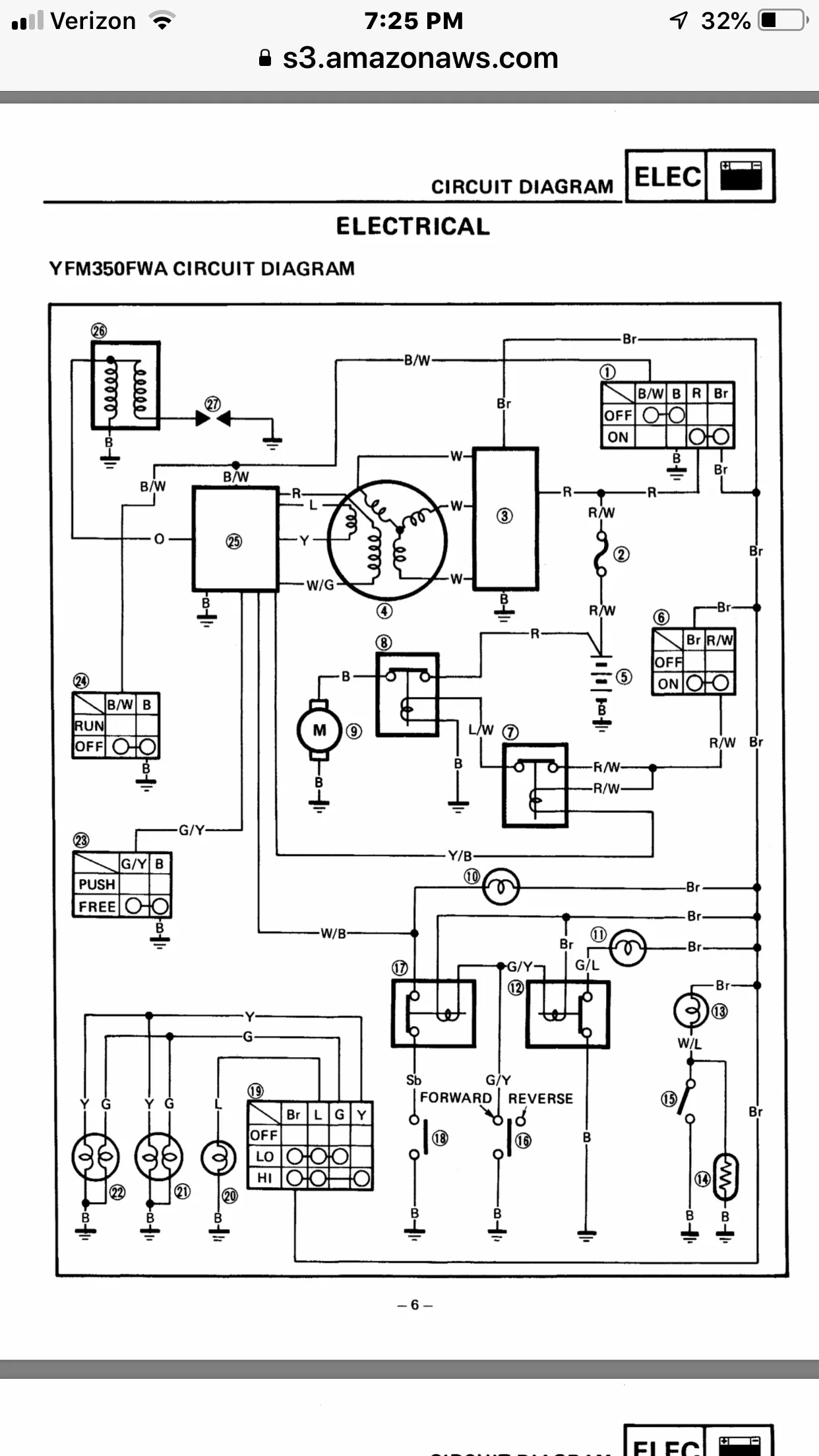 Diagram 1999 Yamaha Big Bear Wiring Diagram