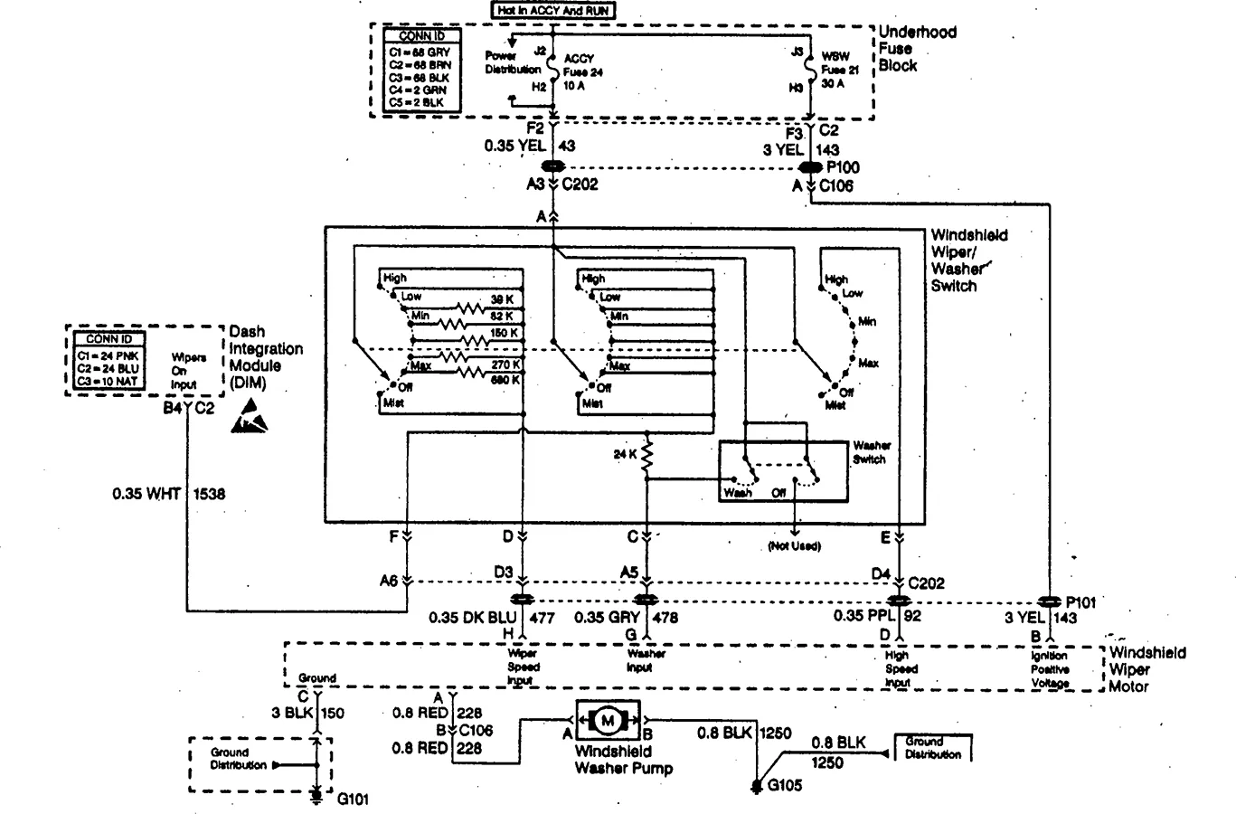 Diagram 2000 Cadillac Deville Wiper Motor Wiring Diagram