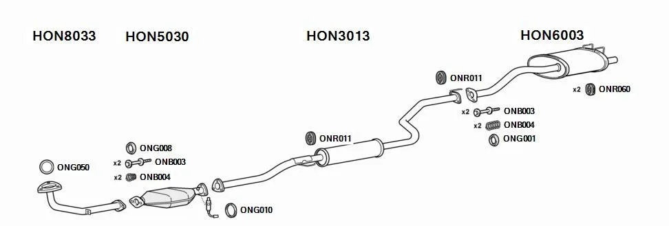 Diagram 2000 Honda Civic Lx Exhaust Diagram