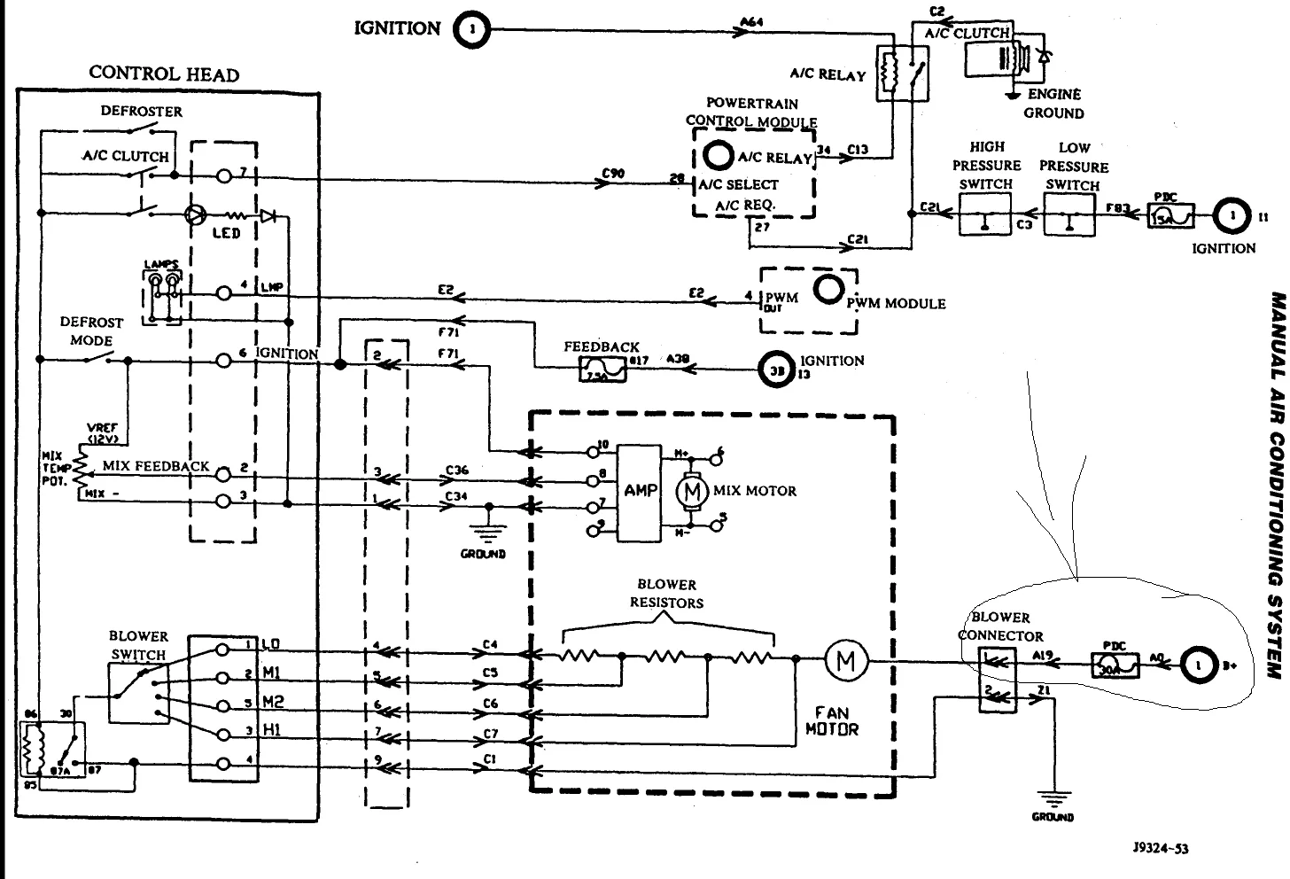 Diagram 2000 Jeep Cherokee Blower Motor Wiring Diagram