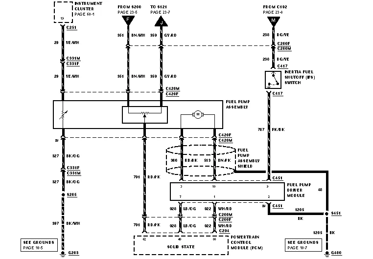Diagram 2000 Mustang Fuel System Diagram