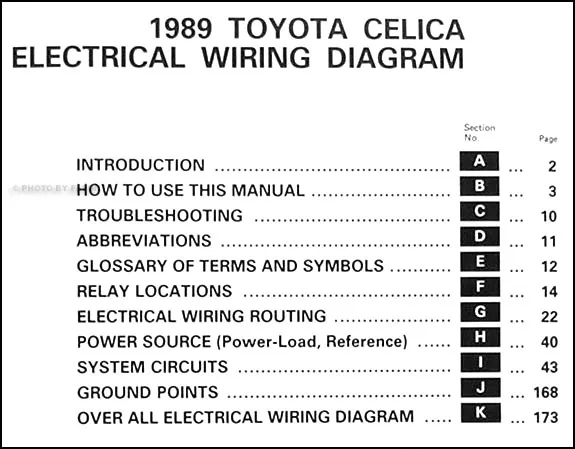 Diagram 2000 Toyota Celica Headlight Wiring Diagram