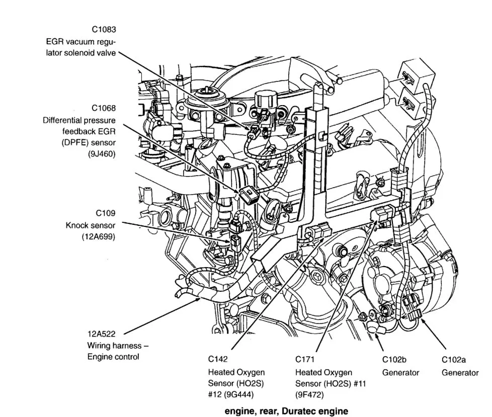 Diagram 2001 Ford Escape Engine Diagram