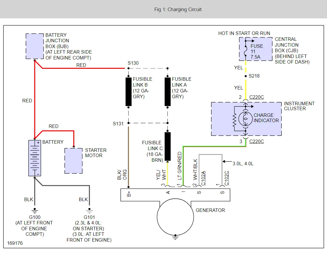 Diagram 2002 Ford Ranger Alternator Wiring Diagram