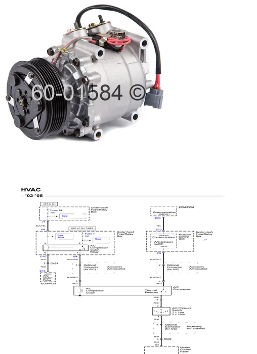 Diagram 2002 Honda Civic A Cpressor Wiring Diagram