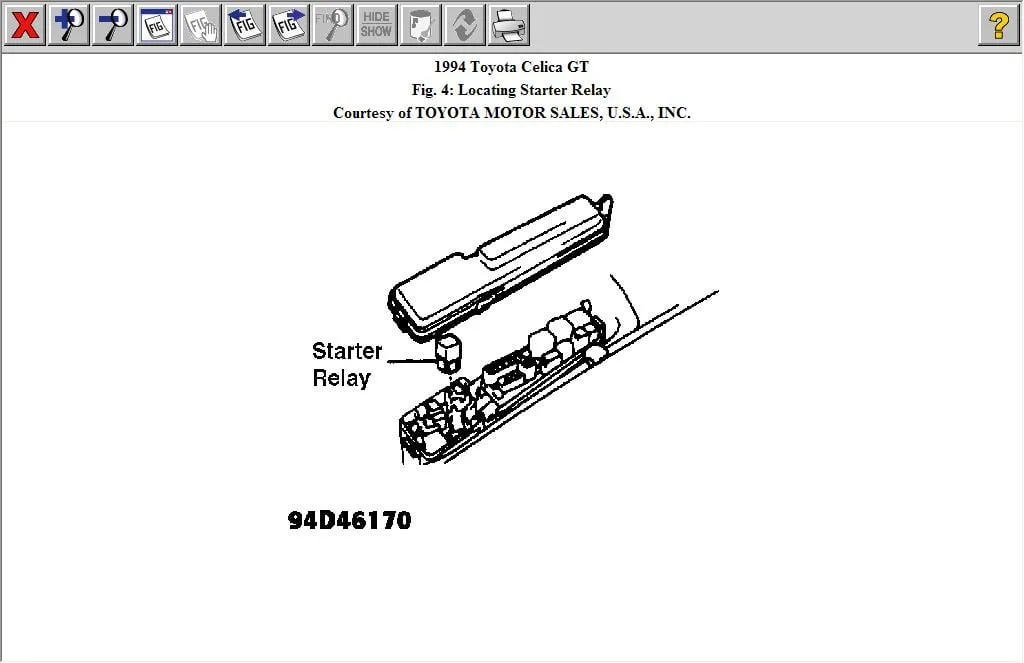 Diagram 2002 Toyota Celica Fuse And Relay Diagram