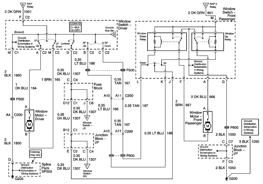 Diagram 2003 Chevy Tahoe Window Wiring Diagram