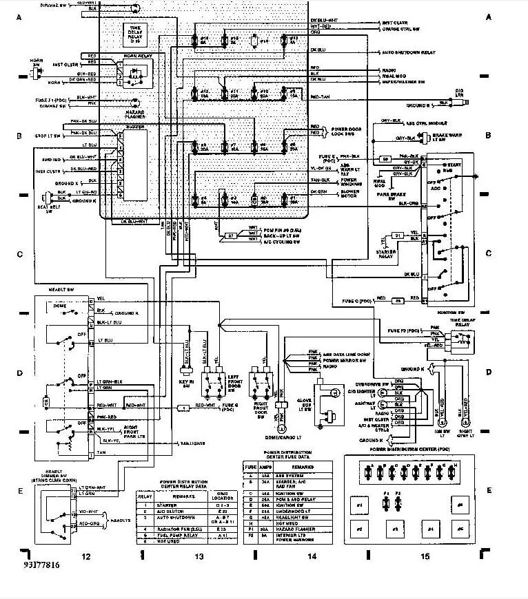 Diagram 2003 Dodge Dakota Fuse Box Diagram