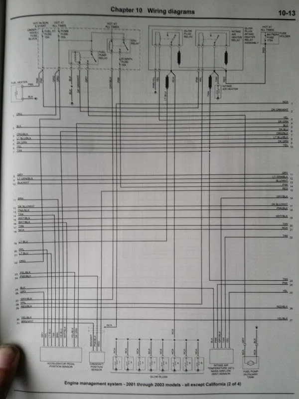 Diagram 2003 Duramax Glow Plug Relay Diagram
