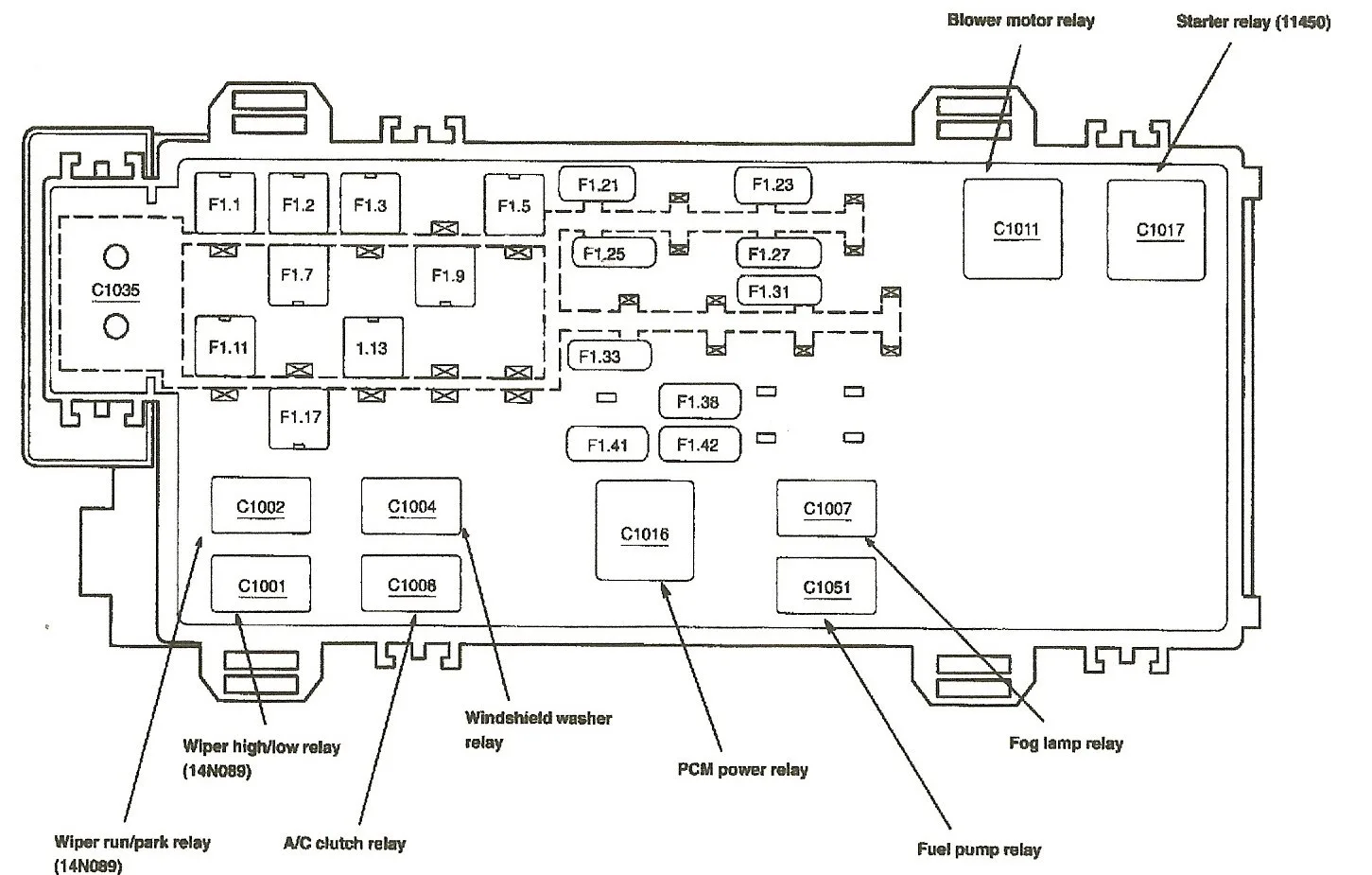 Diagram 2003 Ford Ranger Fuse Diagram Pdf