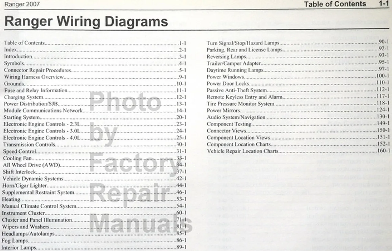Diagram 2003 Ford Ranger Wiring Diagram Manual Original