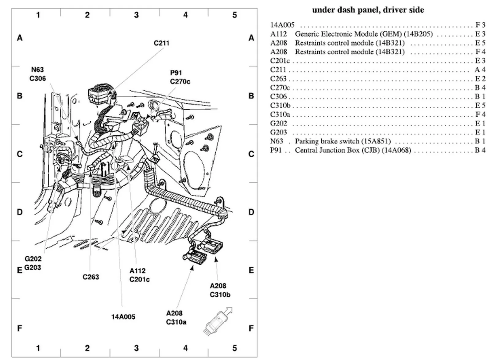 Diagram 2003 Ford Taurus Wiring Diagram Power Window