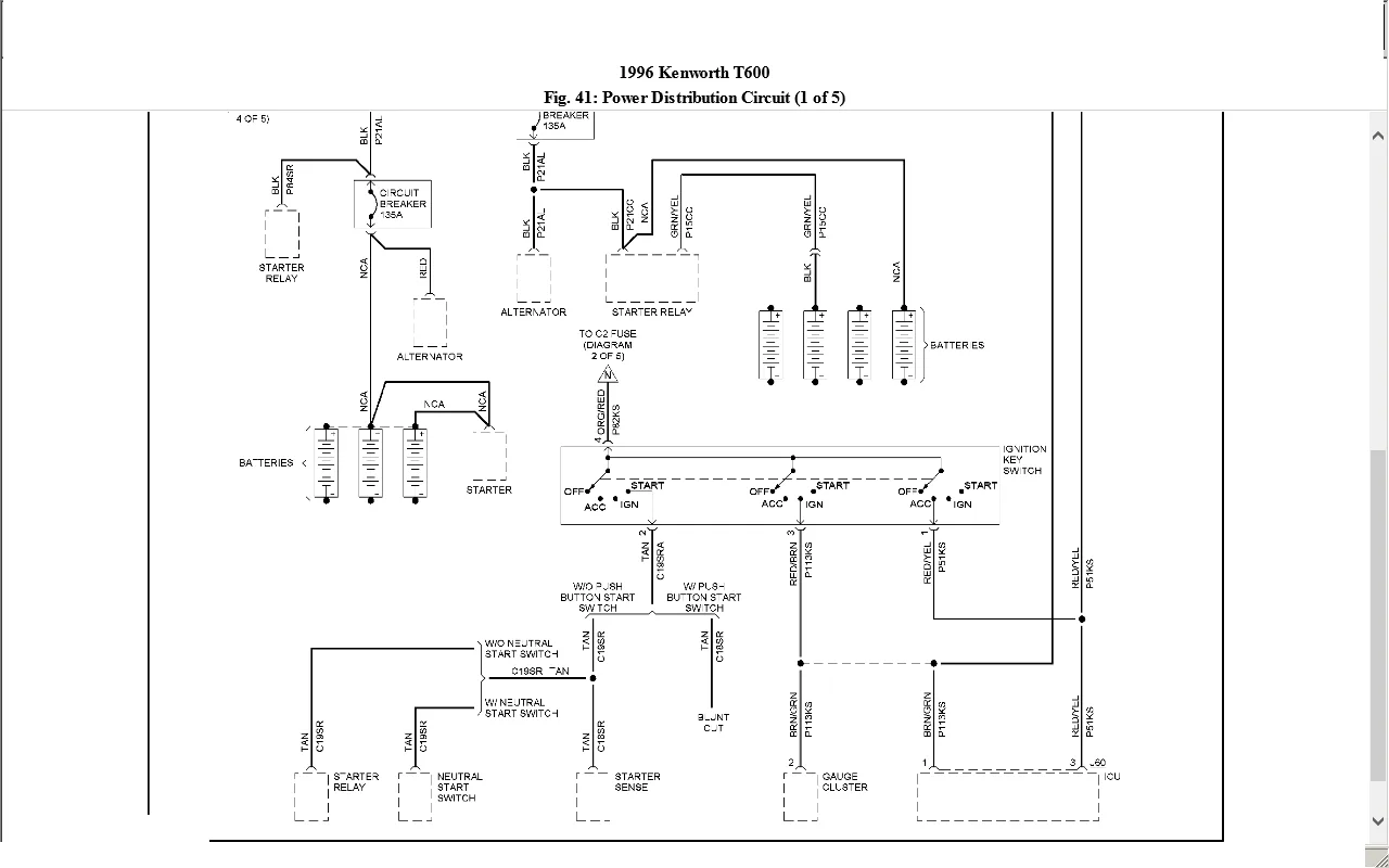 Diagram 2003 Kenworth T600 Fuse Panel Diagram