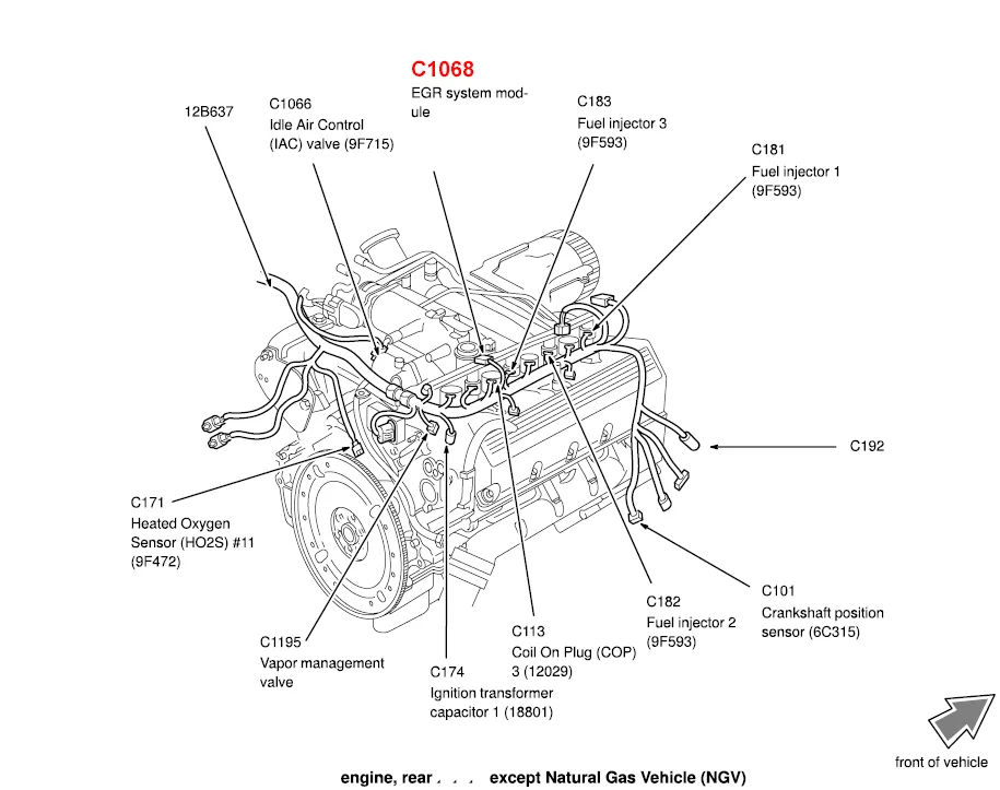 Diagram 2003 Mercury Grand Marquis Engine Diagram