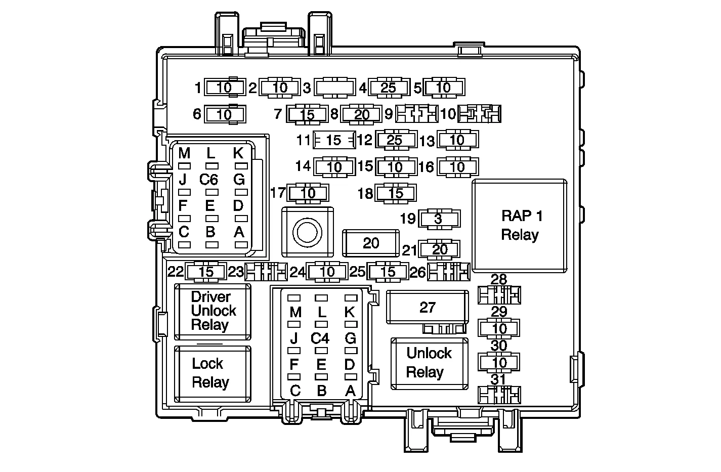 Diagram 2003 Tahoe Fuse Block Diagram